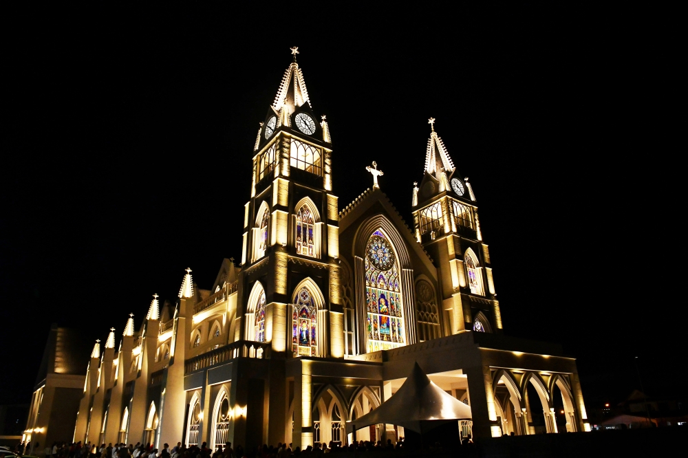 Sarawak’s new landmark, the St Peter’s Church, which was completed in October. — Bernama pic