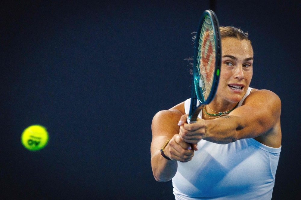 Aryna Sabalenka ready for her her attempts at a third straight Australian Open title. — AFP