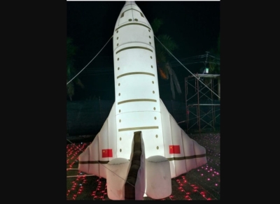 Chinese flag on giant rocket replica in Tangkak sparks concerns, Johor