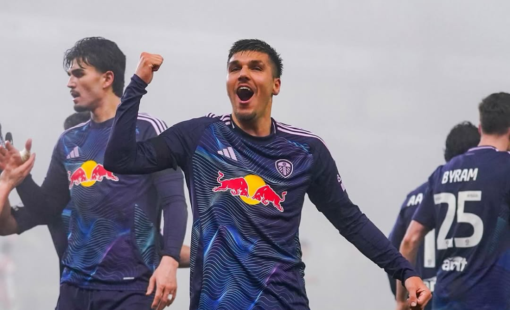 Joel Piroe’s double moved Leeds to the top of the English Championship. — Picture from Instagram/joelmrpiroe