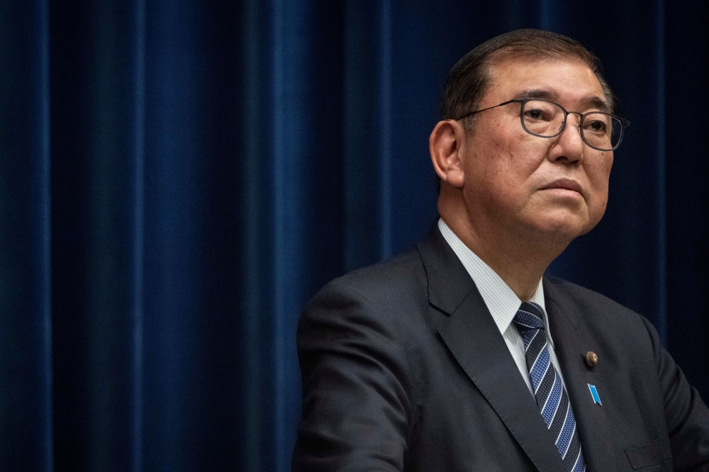 Ishida said he was not ‘particularly afraid’ of moving to his official residence, long rumoured to be haunted. — Reuters pic