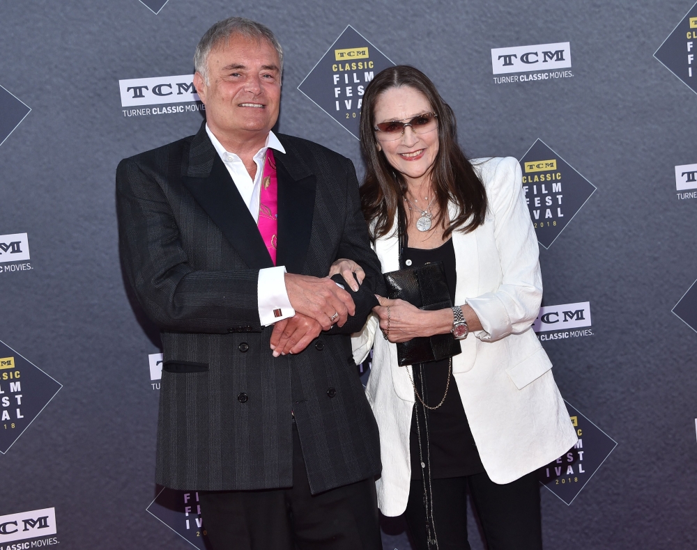 Leonard Whiting and Olivia Hussey attend the 50th Anniversary World Premiere Restoration of ‘The Producers’ in Los Angeles April 26, 2018. Hussey, who starred as a teenage Juliet in Franco Zeffirelli’s 1968 film ‘Romeo and Juliet,’ garnering her a Golden Globe, died yesterday at age 73, her family announced.