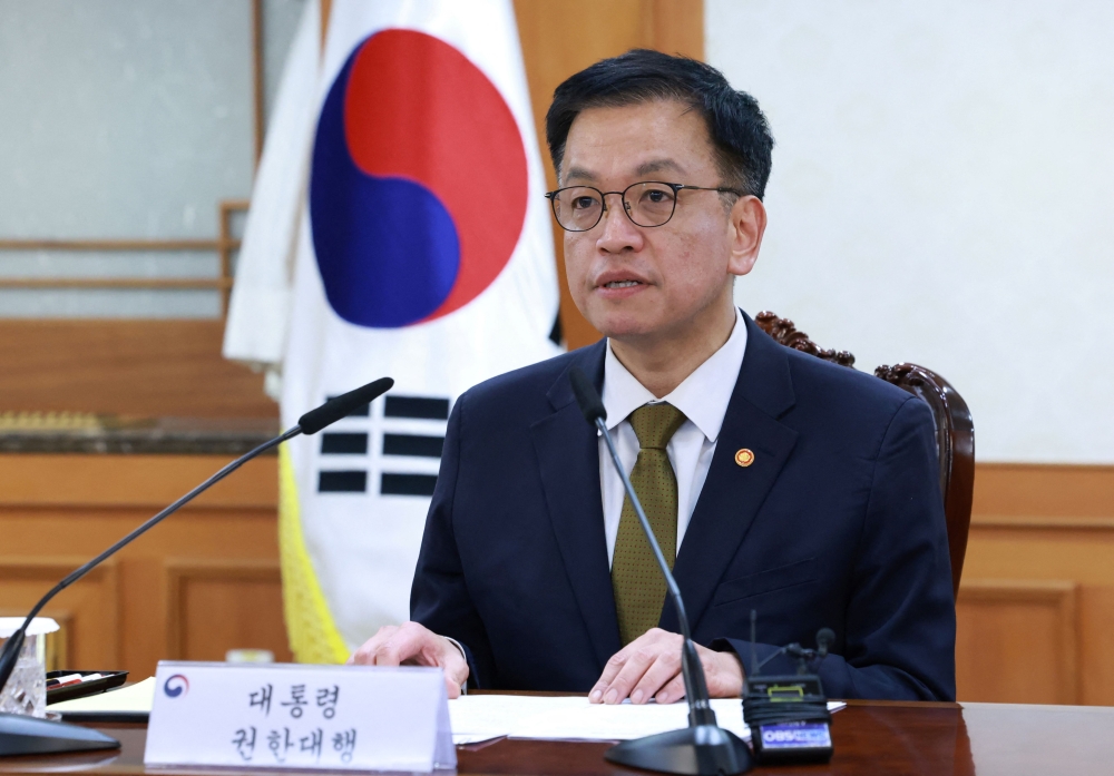 The second impeachment on Friday thrust Finance Minister Choi Sang-mok into the roles of acting president and prime minister. — AFP pic