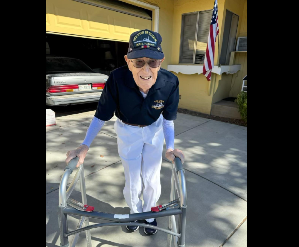 Warren “Red” Upton died on December 26, 2024, just two months after turning 105 on October 17. — Picture from Facebook/Pacific Historic Parks