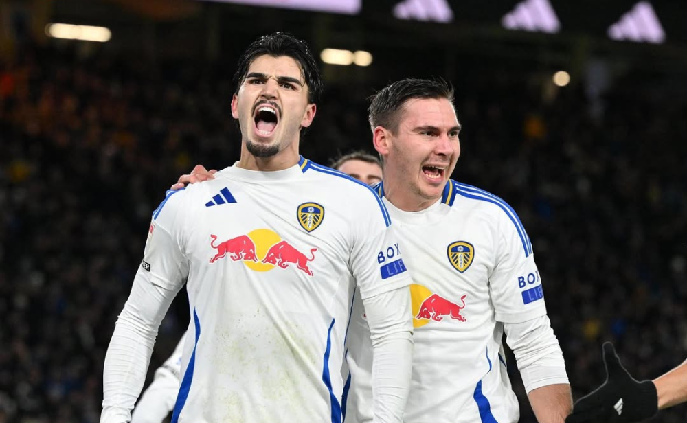 Pascal Struijk’s (left) 88th-minute penalty looked to have won for Leeds but Danny Batth’s last-gasp equaliser rescued a point for Blackburn. — Picture from Instagram/leedsunited