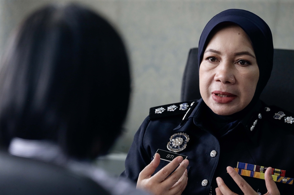 Women and Children Sexual Crimes Investigation Division Assistant Director ACP Siti Kamsiah Hassan speaks during an interview at her office in Bukit Aman on Nov 29, 2023. — Picture by Sayuti Zainudin