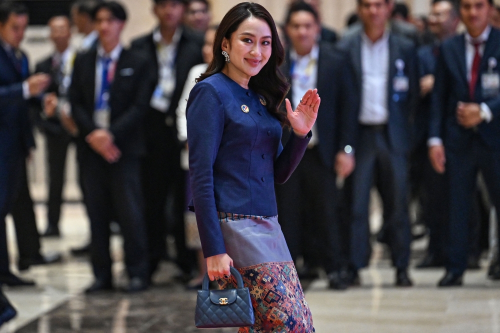 Thailand’s Prime Minister Paetongtarn Shinawatra declared more than US$400 million in assets today, her party said, including more than 200 designer handbags worth over US$2 million and at least 75 luxury watches, valued at almost US$5 million. — AFP pic