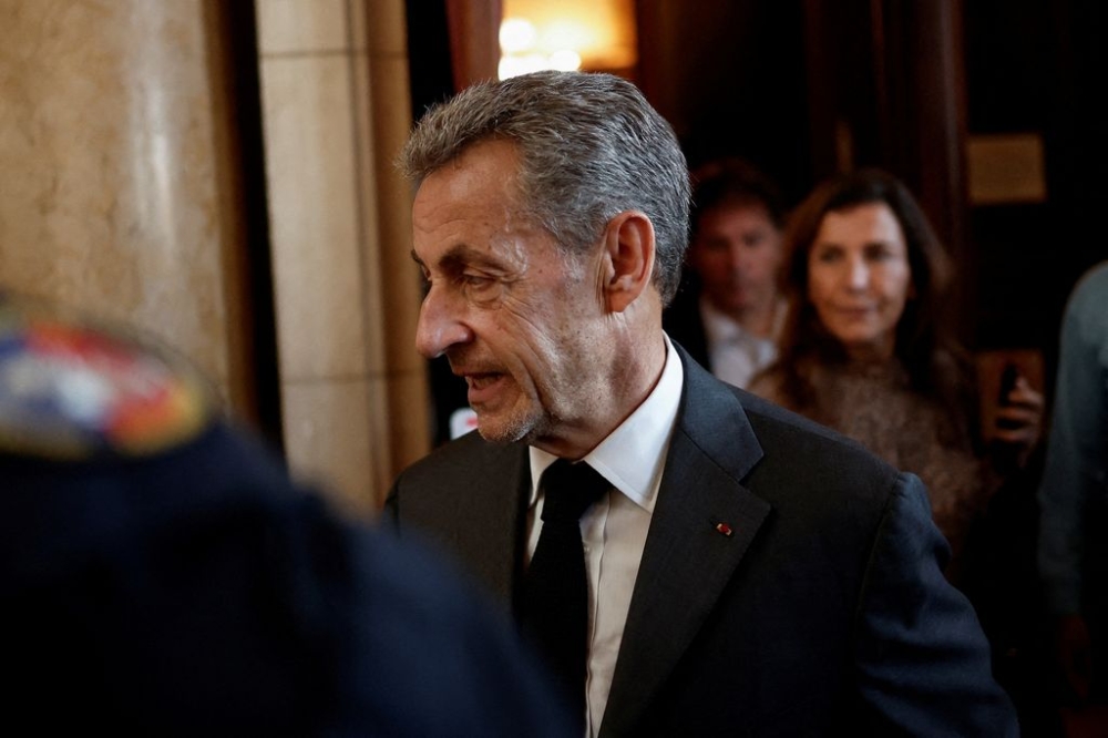 French former president Nicolas Sarkozy leaves the Paris Court of Appeals in Paris, France, May 17, 2023. — Reuters pic