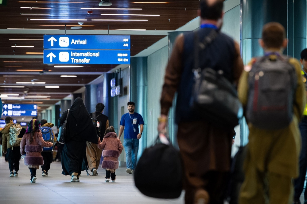 Up to 300 Afghans arrived in the Philippines on Monday on temporary stays while being processed for US resettlement, Philippine and US officials said. — AFP pic/US Embassy Manila