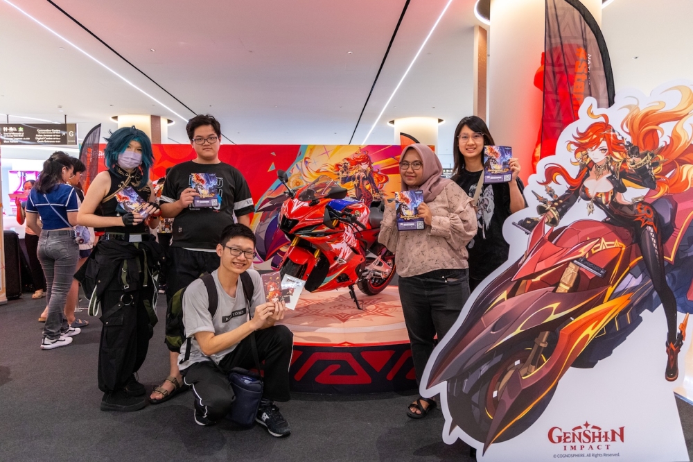 Genshin Impact's Kuala Lumpur event showcased a stunning Mavuika-themed motorcycle inspired by the Pyro Archon, blending the game's artistry with real-world speed. — Picture courtesy of HoYoverse