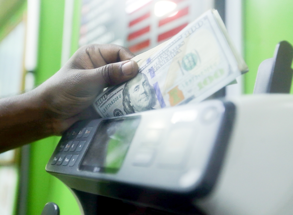 The ringgit downtrend continues. — Picture by Farhan Najib