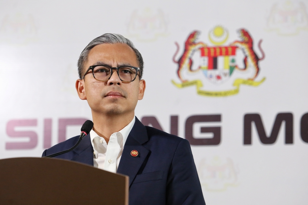 Communications Minister Fahmi Fadzil, who is also the government spokesperson, told a regular press briefing he was never informed or received such a document. — Picture by Choo Choy May