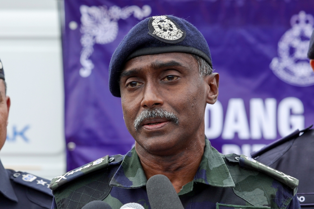 Johor police chief Datuk M. Kumar said police are still investigating the motive for the shooting that took place in a busy commercial area. — Bernama pic
