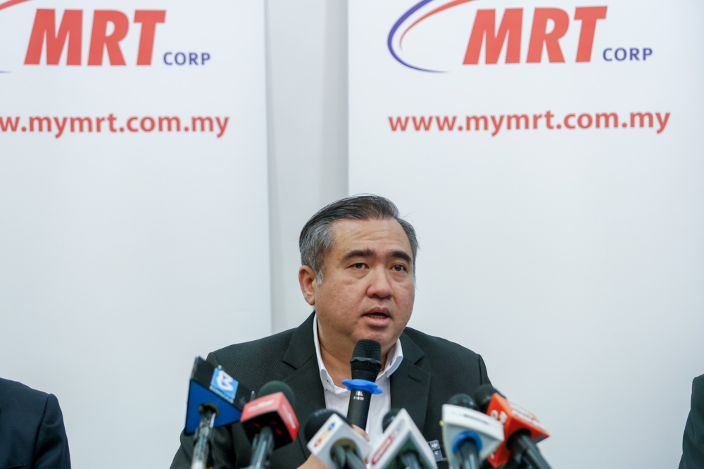 Transport Minister Anthony Loke speaks during a press conference at Menara I&P in Kuala Lumpur on January 13, 2025. — Picture by Firdaus Latif