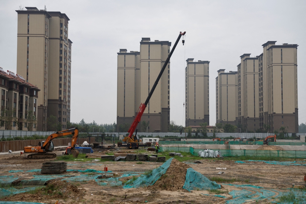 A construction site of residential buildings by Chinese developer Country Garden is pictured in Tianjin, China August 18, 2023. — Reuters pic