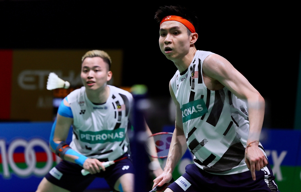 In the Round of 32 match, Chia and Soh lost the opening game 20-22 but mounted a strong comeback to claim the next two games 21-16 and 21-18 against the world’s 31st-ranked pair. — Bernama pic