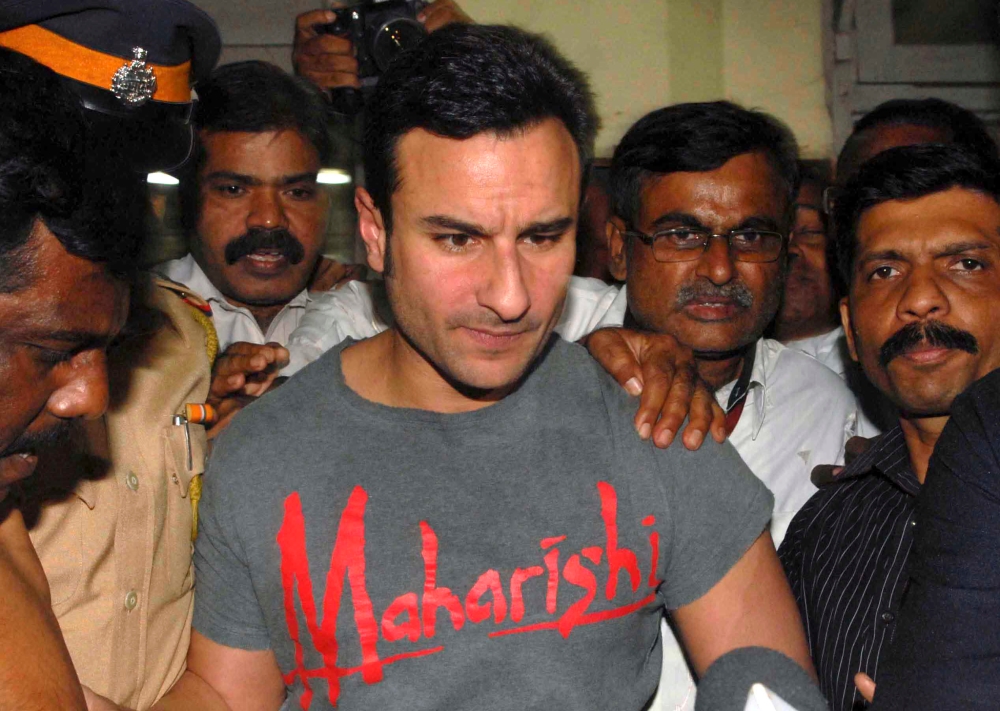 Khan was taken to a nearby hospital at around 3:30am today with six injuries, two deeper than the rest and one close to his spine. — Reuters pic