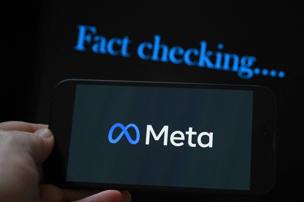 Meta could face legal challenges abroad should it disband fact-checkers internationally. Meta says it has ‘no immediate plans’ to do so. — AFP pic 