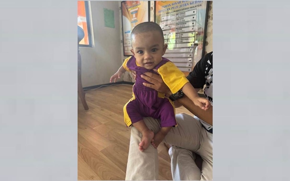 The Kota Setar District Social Welfare Department is looking for the biological mother or relatives of a one-year-old boy, Muhammad Iqbal Rayyan Abdullah. — Picture courtesy of the Social Welfare Department