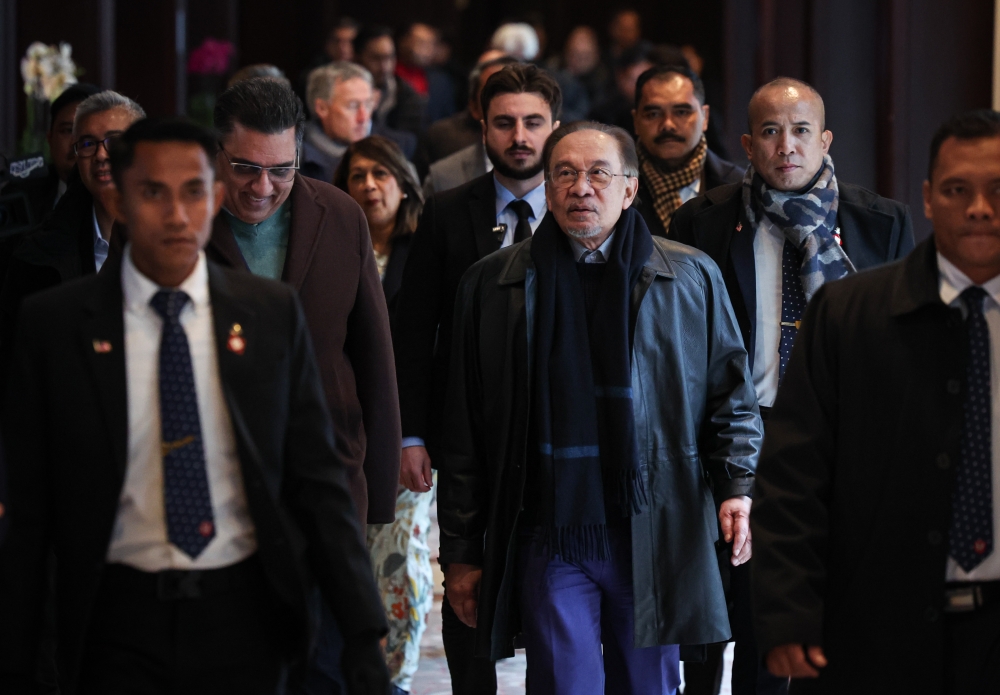 Prime Minister Datuk Seri Anwar Ibrahim arrives in Brussels January 19, 2025, for his two-day working visit to Belgium. — Bernama pic