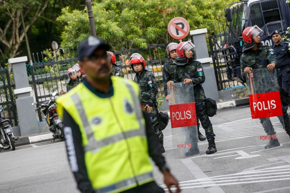 Police is investigating a viral incident under Section 147 of the Penal Code for rioting despite media reports describing the incident as assault. — Photo by Hari Anggara