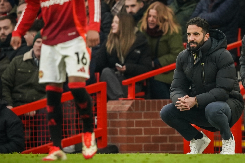 Ruben Amorim dubbed his team as the worst in the club’s history after defeat to Brighton. — Pic by AFP