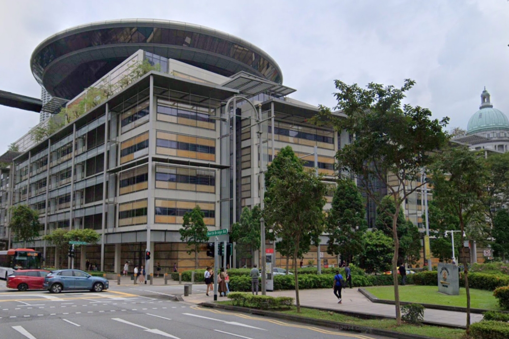 A view of the Singapore Supreme Court. — Screengrab from Google Street View