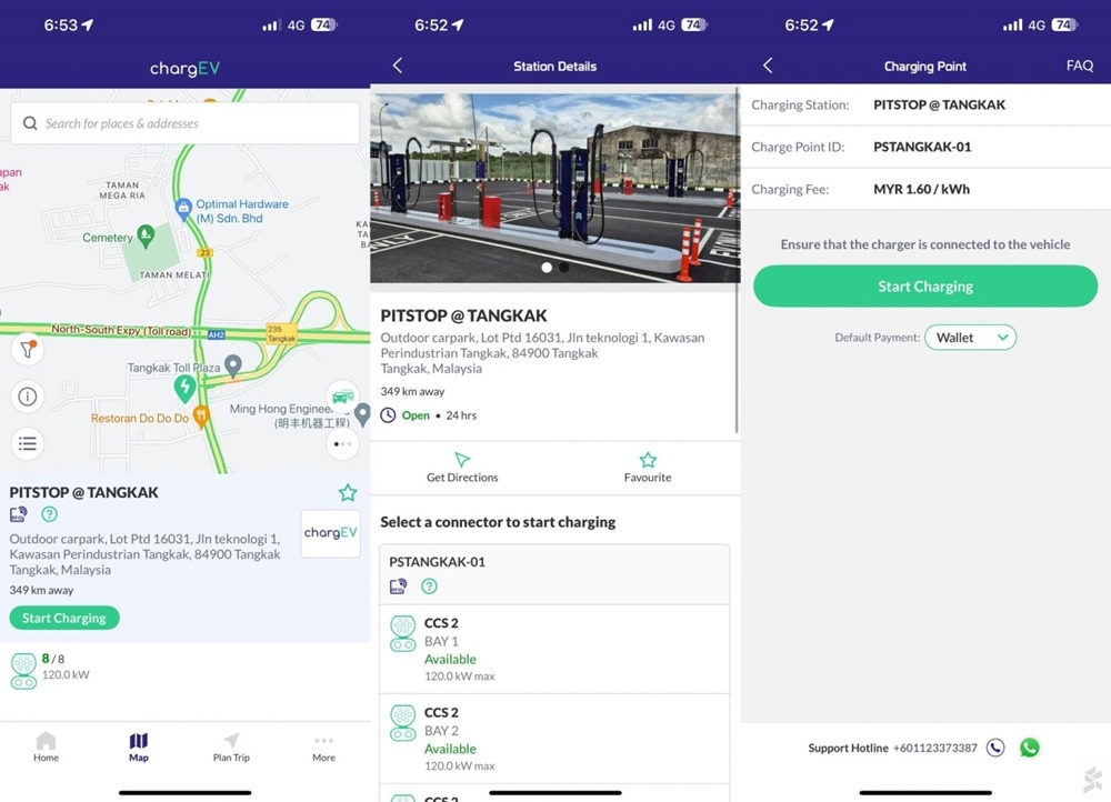To activate the chargers, you’ll need to use the ChargEV app which is available on the Apple App Store and Google Play Store. — SoyaCincau pic 