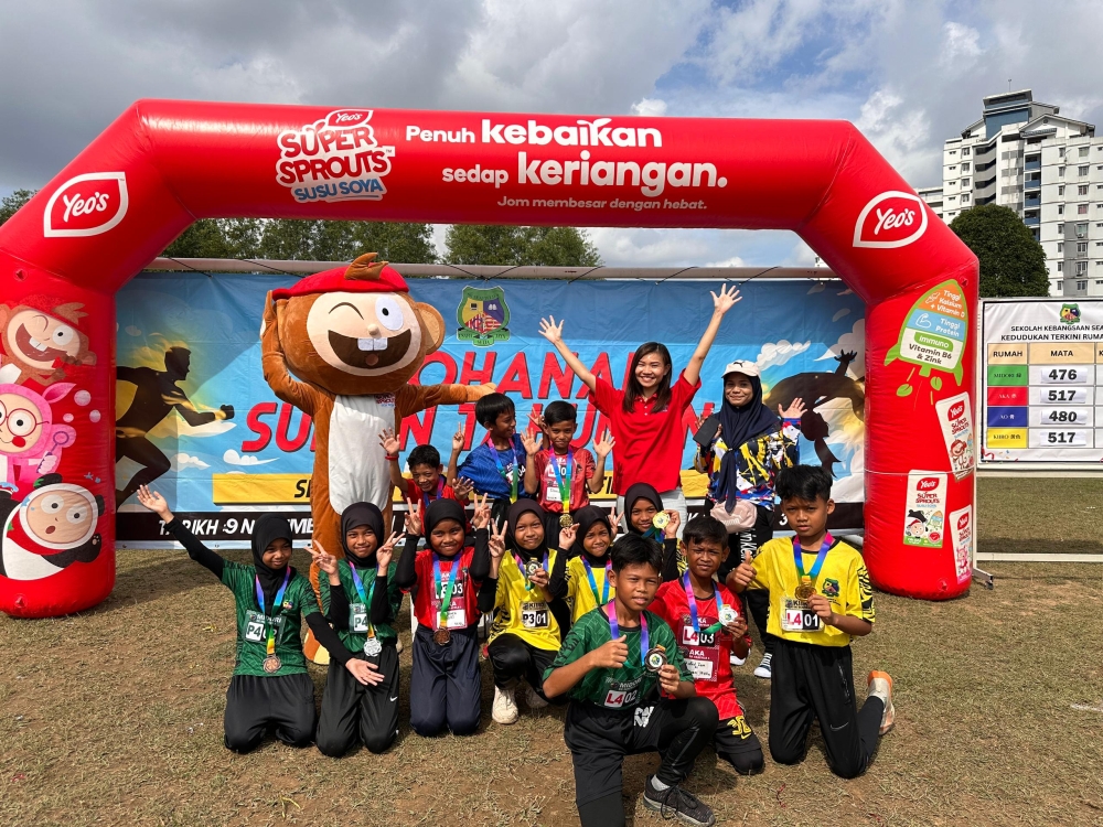 Amazing Generation with Yeo’s SuperSprouts™ promotes active lifestyle in schools through sports. — Picture courtesy of Yeo’s 