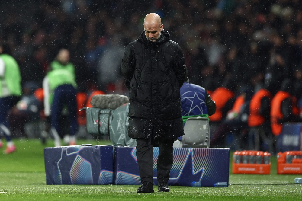 Manchester City manager Pep Guardiola said the team could not cope despite a two-goal lead against Paris Saint-Germain. — Pic by AFP