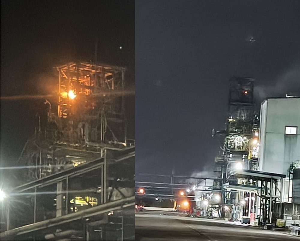 A composite of Bomba photos showing the area affected by the explosion. 