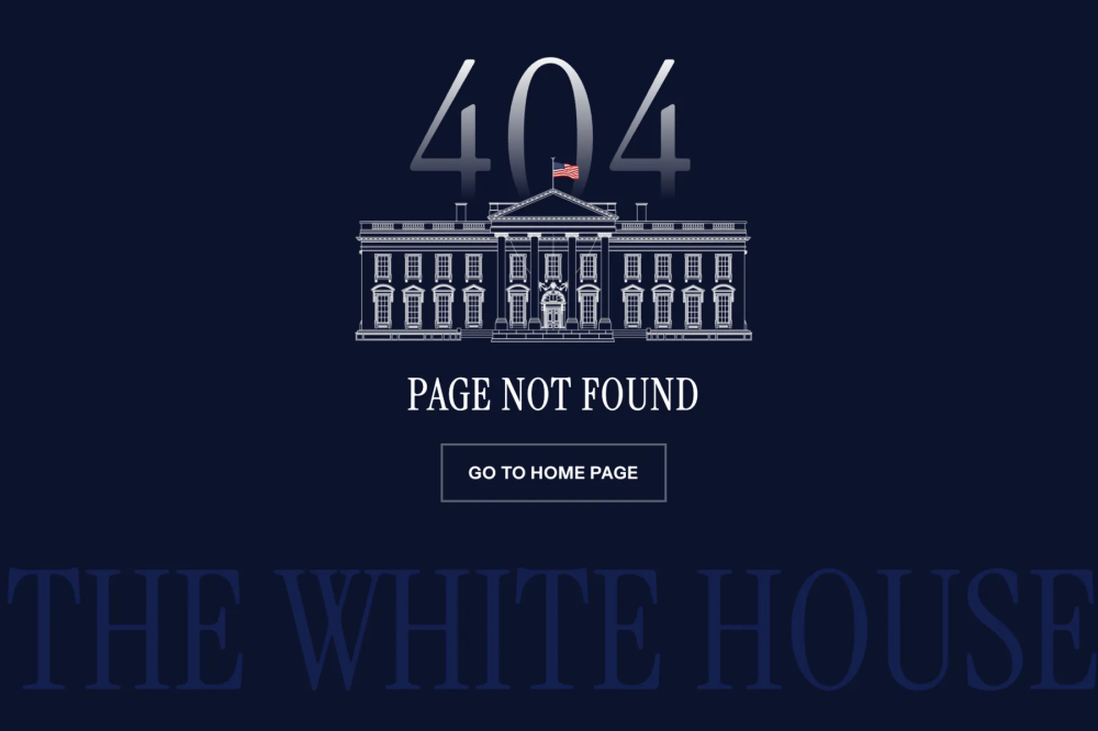The White House’s Spanish language page has been closed. — Screenshot from whitehouse.gov