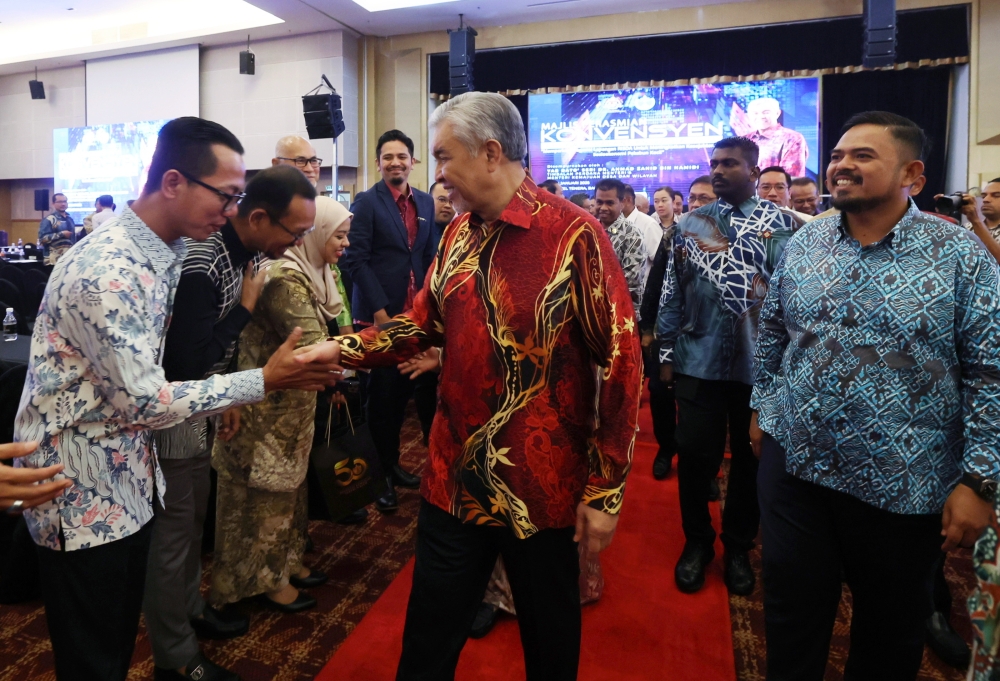 Deputy Prime Minister Datuk Seri Ahmad Zahid Hamidi at the opening ceremony of the 2025 RISDA Field Officers Convention, here, today. — Bernama pic