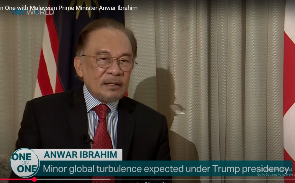 Asked on what Donald Trump’s return to power means to Malaysia, the prime minister said it is a period of slight uncertainty with expectations of global turbulence, but he is assured that that it will settle down in the next few months. 