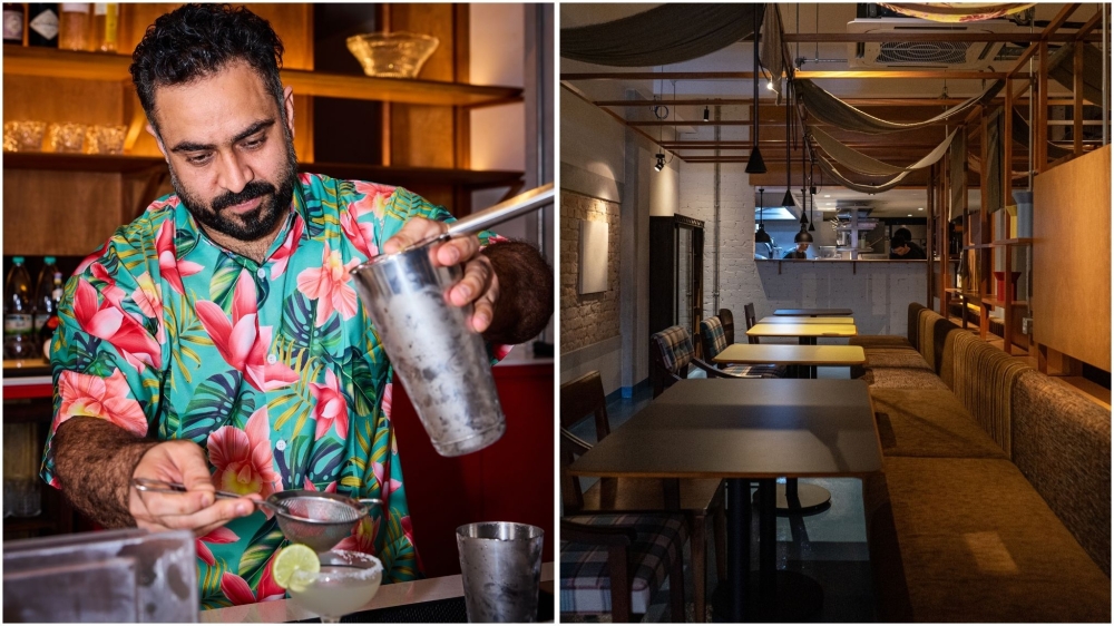 Esca has a small cocktail program, comprising original and classic drinks (left). The dining area (right).— Pictures courtesy of Esca