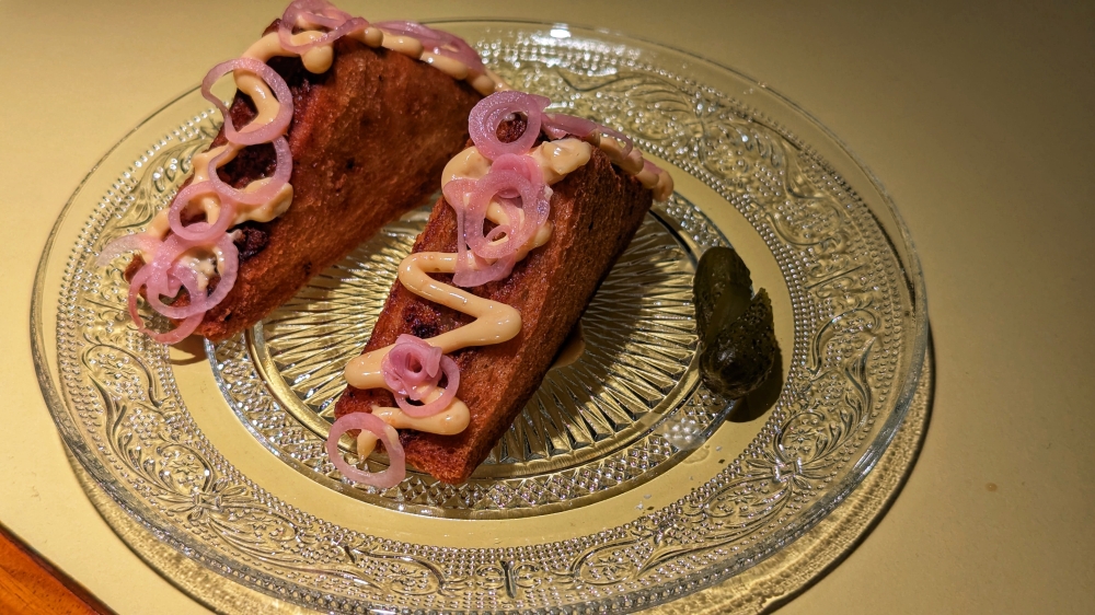 Prawn Toast, one of the best bites at the newly-opened Esca. — Picture by Ethan Lau