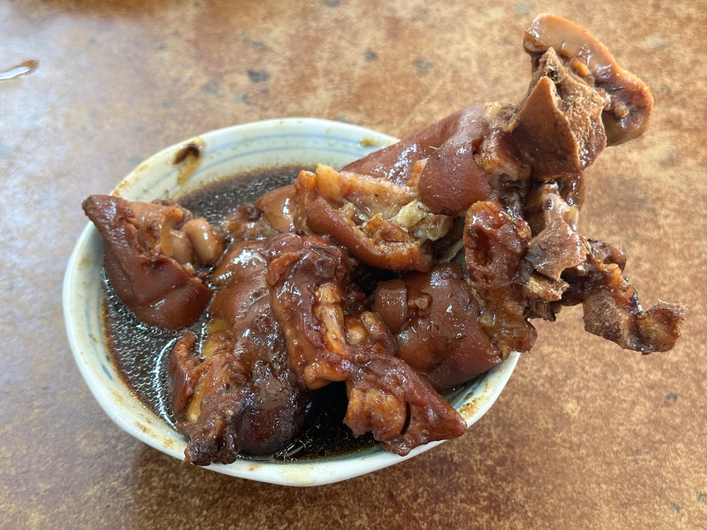 Pork trotter is available with a gelatinous skin but it yields little meat. — Picture by Lee Khang Yi