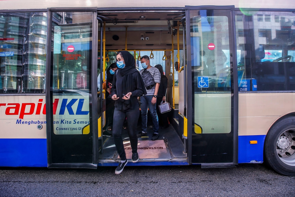 Rapid Bus Sdn Bhd will introduce four new routes for its Rapid KL On-Demand service starting February 1. — Picture by Hari Anggara