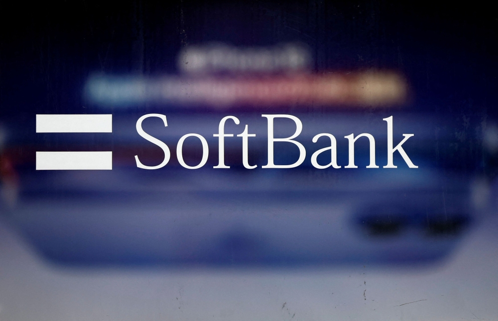 The logo of SoftBank is displayed at a company shop in Tokyo, Japan January 28, 2025. — Reuters pic