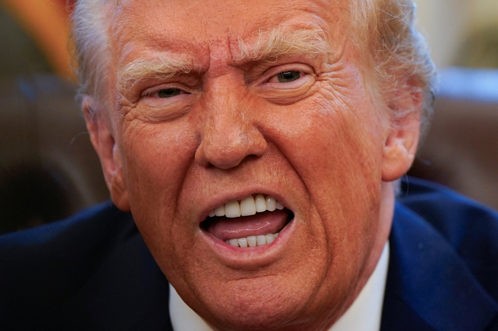 Donald Trump insisted that Egypt and Jordan would take in displaced Gazans, despite the two Arab nations dismissing his plan to move Palestinians from the territory. — Pic by Reuters