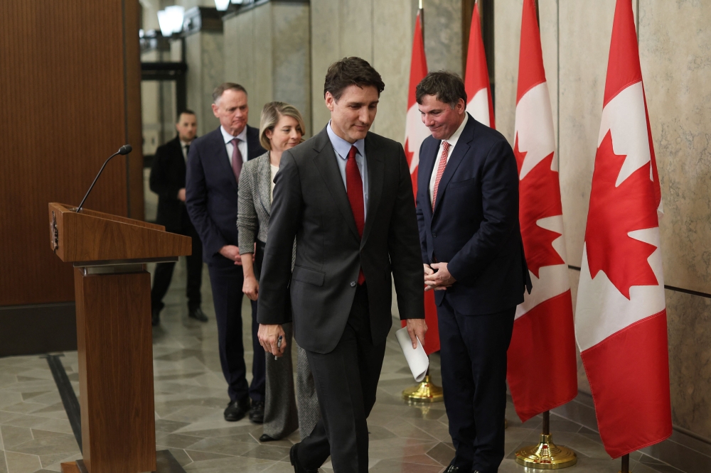 Prime Minister Justin Trudeau said Canada will hit back at US tariffs with 25 percent levies of its own on select American goods. — Pic by AFP