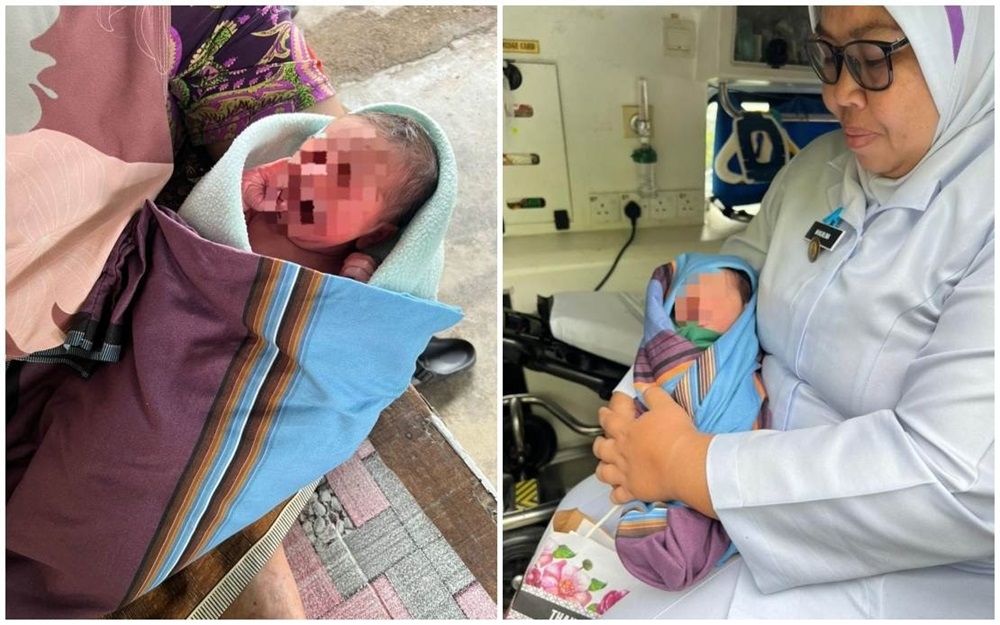 A newborn girl was found abandoned in front of a house in Jalan Kampung Rama, Kuala Sanglang, Simpang Empat, Perlis on January 19, 2025. — Picture courtesy of Kangar police