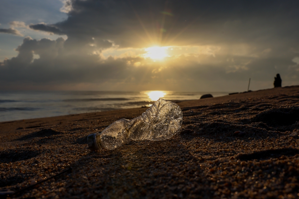 If not for litter, Pantai Seberang Takir in Terengganu, would be so much more scenic during sunsets and sunrises. — Bernama pic
