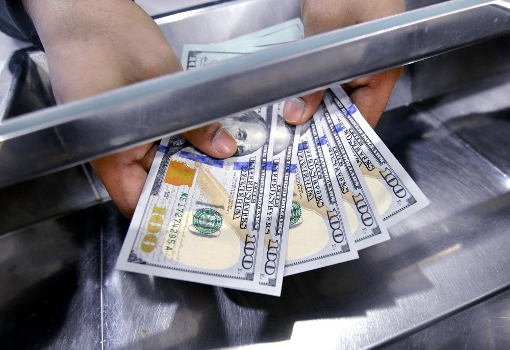 At 8am today, the ringgit strengthened to 4.4500/4700 against the greenback compared to Monday’s close of 4.4710/4800. — Picture by Ham Abu Bakar