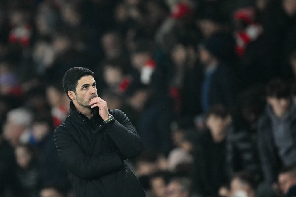 Mikel Arteta conceded that the lack of transfer activity was frustrating. — AFP pic