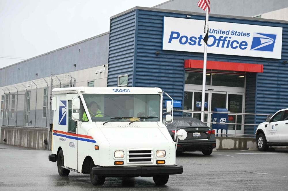 A US Postal Service (USPS) post office near Los Angeles International Airport (LAX) in Los Angeles, California, on February 5, 2025. — Reuters pic