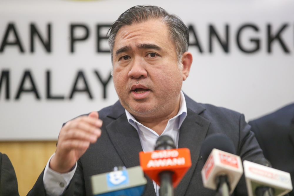 Transport Minister Anthony Loke speaks during a press conference at the Transport Ministry in Putrajaya February 7, 2025. — Picture by Yusof Mat Isa
