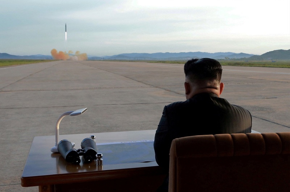 North Korean leader Kim Jong Un criticised military cooperation among the United States, Japan and South Korea for raising tensions in the region and vowed countermeasures, including the further development of nuclear forces. — File pic from Reuters