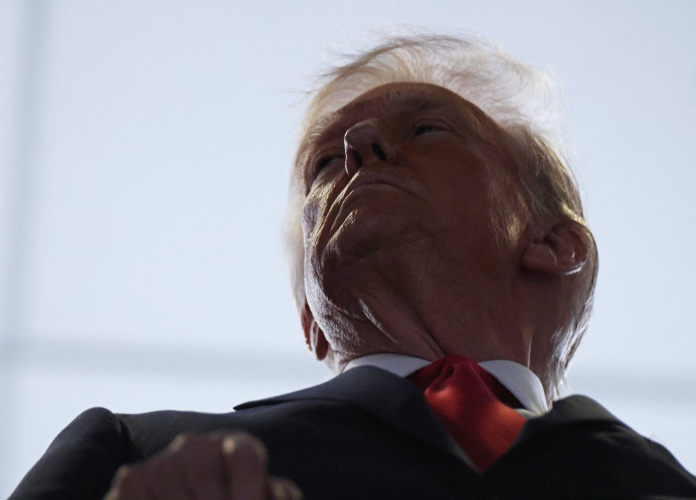 US President Donald Trump before the game at the NFL Super Bowl LIX between the Philadelphia Eagles and the Kansas City Chiefs at Caesars Superdome in New Orleans, Louisiana February 9, 2025. — Reuters pic  