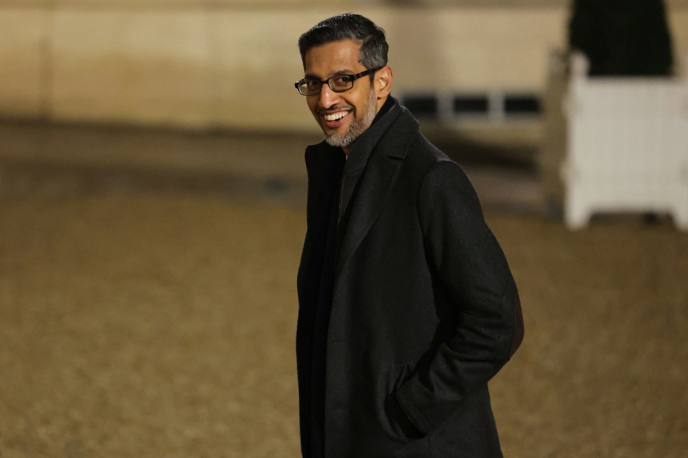 Google CEO Sundar Pichai will highlight imminent applications for AI technology such as detecting the emergence of wildfires in satellite images, as well as announce a partnership for detecting and treating cancer with the French capital’s Institut Curie. — AFP pic